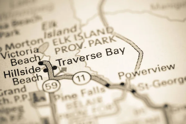 Traverse Bay Kanada Karta — Stockfoto