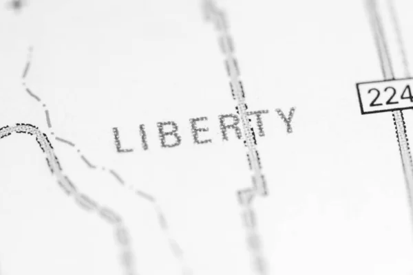 Ελευθερία Μοντάνα Στο Χάρτη — Φωτογραφία Αρχείου