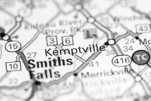 Kemptville. Canada on a map.