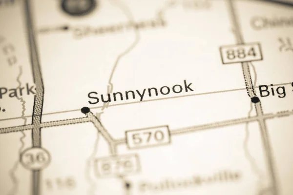 Sunnynook Kanada Haritada — Stok fotoğraf