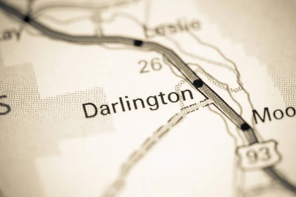 Darlington Idaho Usa Auf Einer Karte — Stockfoto