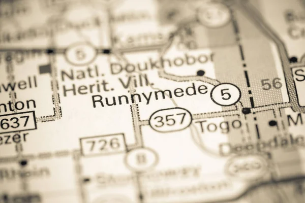 Runnymede Canada Map — Stock Photo, Image