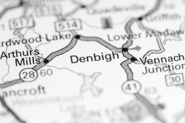 Denbigh. Canada on a map.