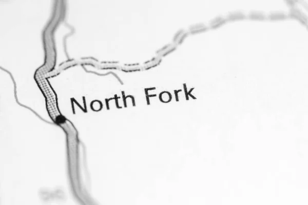 Nordgaffeln Det Nevada Usa Kartan — Stockfoto