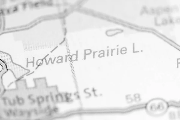 Howard Prairie Lake Oregon Usa Mapě — Stock fotografie