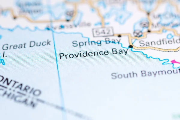 Providence Bay. Canada on a map.