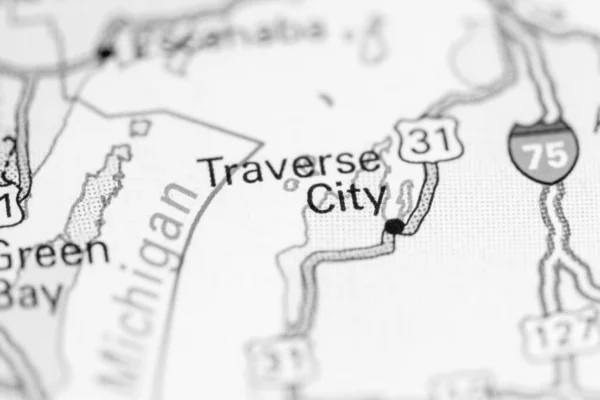 Traverse City. USA  on the map.