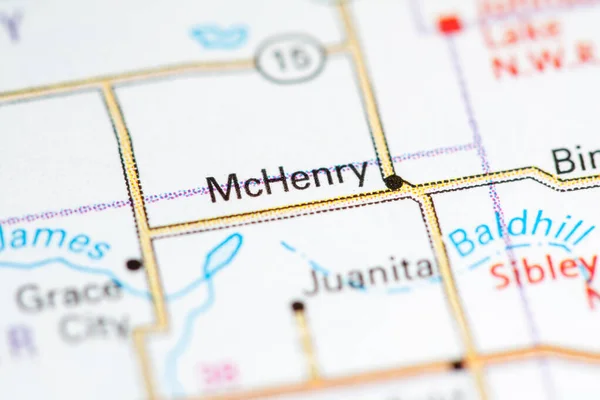 Mchenry North Dakota Usa Map — Stock Photo, Image