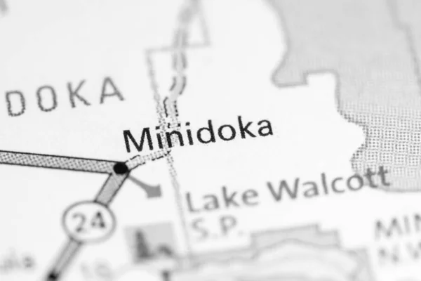 Minidoka Idaho Usa Map — Stock Photo, Image