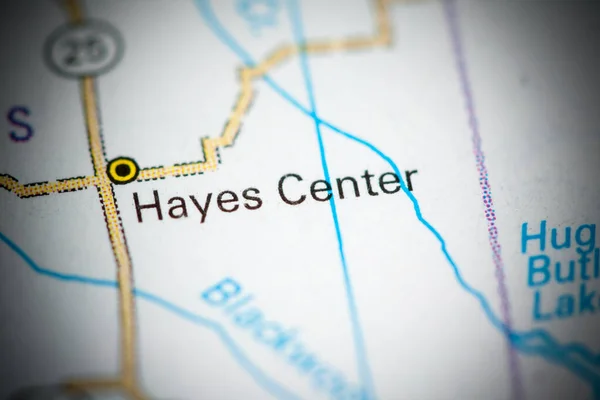 Centro Hayes Nebraska Eeuu Mapa — Foto de Stock