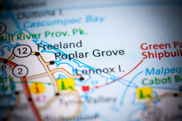 Poplar Grove. Canada on a map.