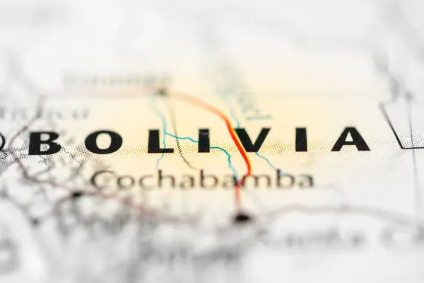 Bolivia Mapa — Foto de Stock