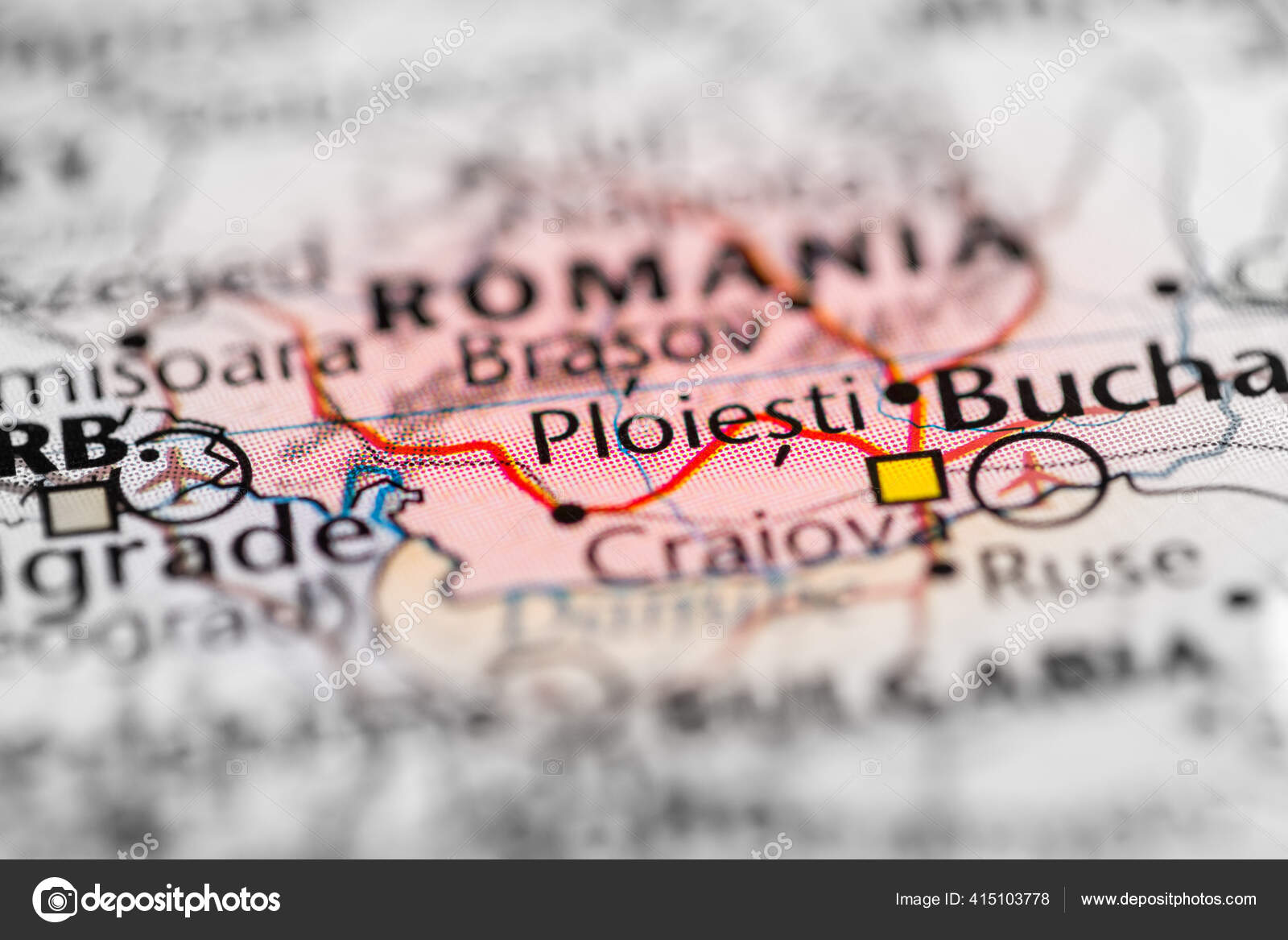 Ploiesti Romania Map Stock Photo by ©aliceinwonderland2020 415103778