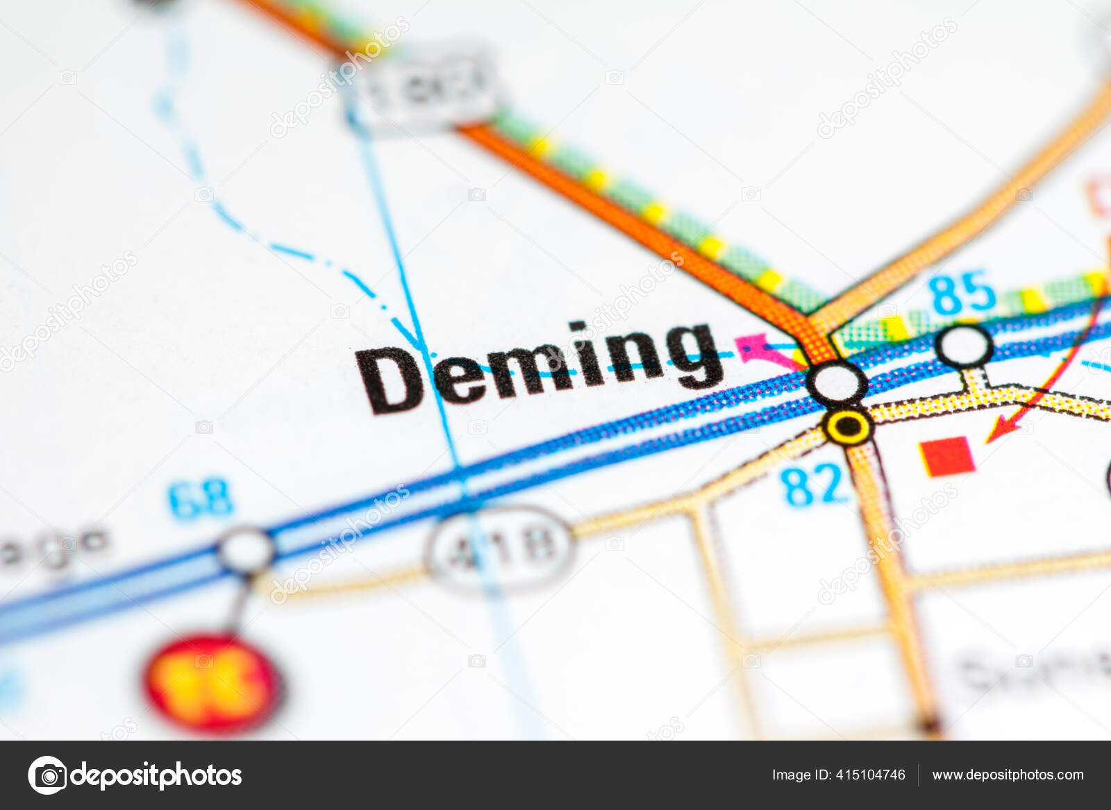Deming New Mexico Usa Map Stock Photo by ©aliceinwonderland2020 415104746