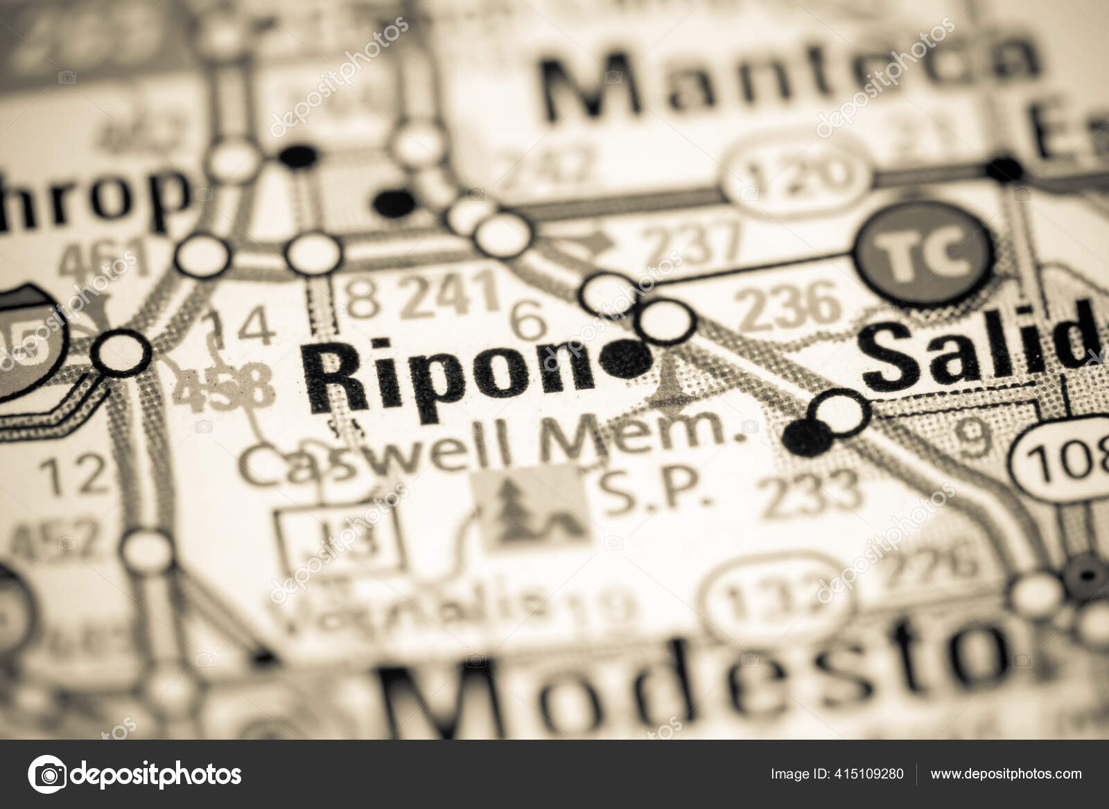 Ripon California Usa Map Stock Photo by ©aliceinwonderland2020 415109280