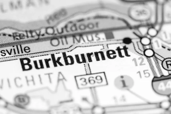 Burkburnett Texas Stati Uniti Una Mappa — Foto Stock
