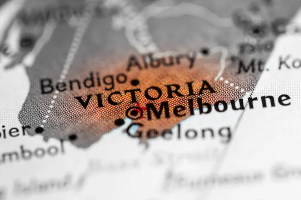 Victoria Australia Map — Stock Photo, Image