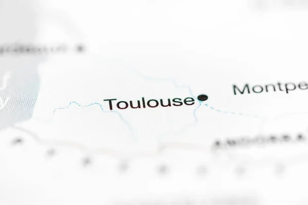 Toulouse Francia Mapa — Foto de Stock