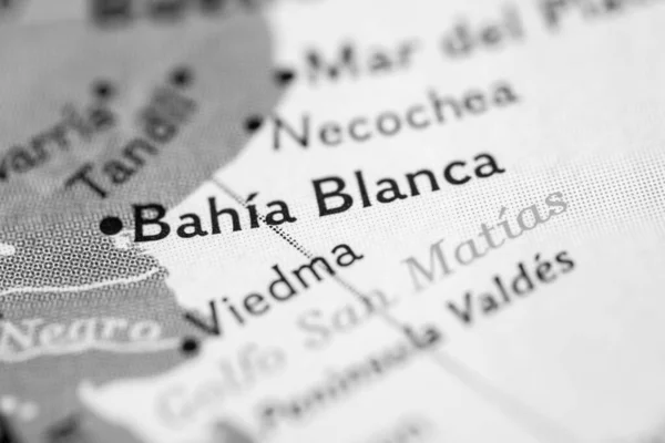 Bahia Blanca Argentina Mapa — Foto de Stock