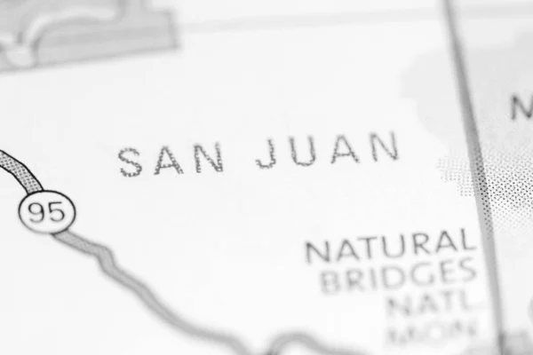 San Juan Utah Haritada Usa — Stok fotoğraf