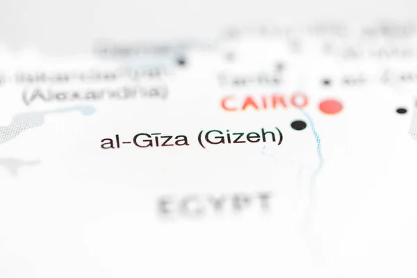 Gizeh. Egypt on the map