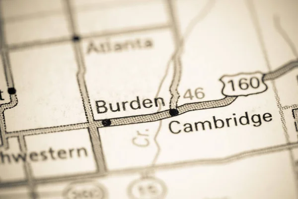 Burden Kansas Usa Map — Stock Photo, Image