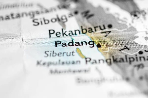 Padang, Indonesia on the map