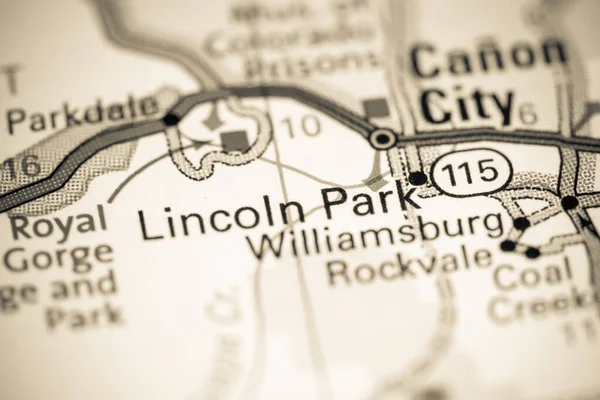 Lincoln Park Colorado Usa Map — 스톡 사진
