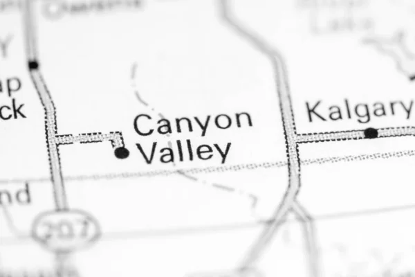 Canyon Valley Texas Usa Map — Stok fotoğraf