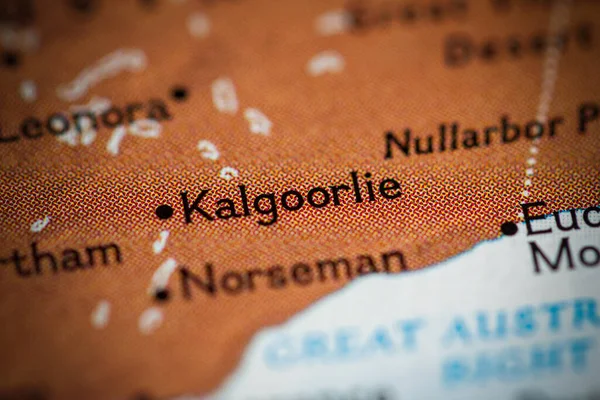 Kalgoorlie Australia Sulla Mappa — Foto Stock