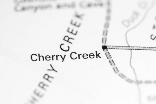 Cherry Creek Nevada Usa Mapě — Stock fotografie