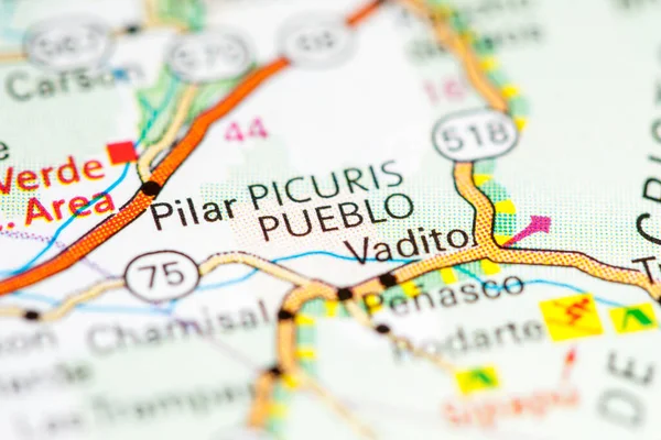 Picuris Pueblo New Mexico Usa Map — 스톡 사진