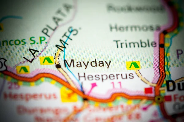 Mayday Colorado Usa Map — 스톡 사진