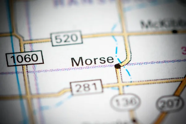 Morse Teksas Usa Mapie — Zdjęcie stockowe