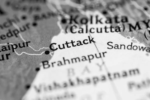 Cuttack, India on the map