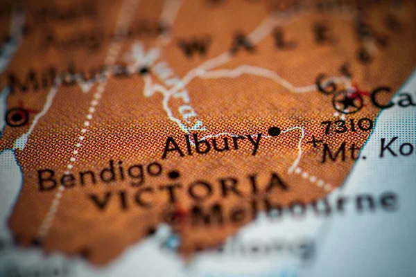 Albury Australia Map — Stock Photo, Image