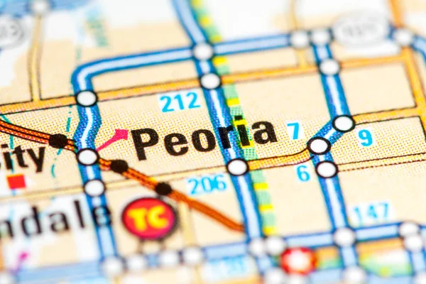 Peoria Arizona Usa Map — Stok fotoğraf