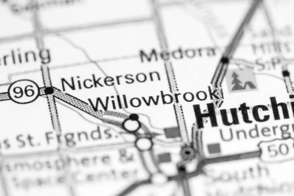 Willowbrook Kansas Usa Map — Stok fotoğraf