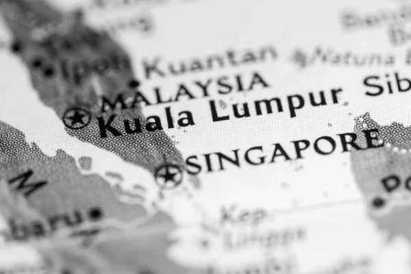 Kuala Lumpur Malaysia Map — Stock Photo, Image