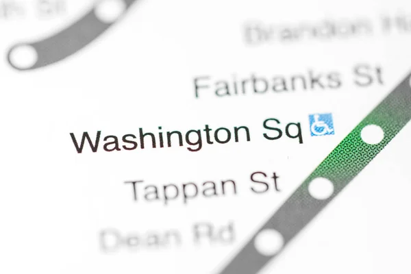 Estación Washington Mapa Del Metro Boston —  Fotos de Stock