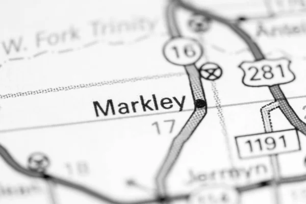 Markley Texas Eua Sobre Mapa — Fotografia de Stock