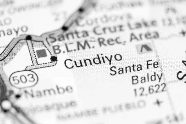 Cundiyo New Mexico Usa Map — Stok fotoğraf