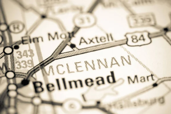 Mclennan Texas Usa Map — 스톡 사진