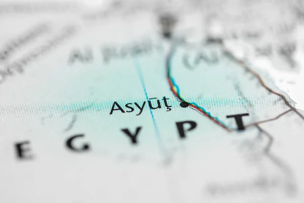 Asyut Egipto Mapa — Foto de Stock