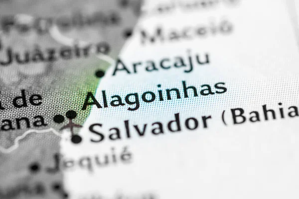 Alagoinhas Brasil Mapa — Foto de Stock