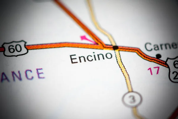 Encino New Mexico Haritada Usa — Stok fotoğraf