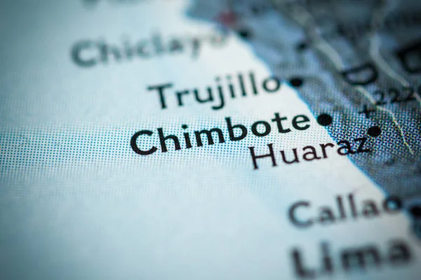 Chimbote Peru Haritada — Stok fotoğraf