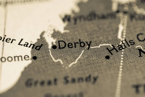 Derby, Australia on the map