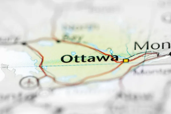Ottawa. Canada on the map