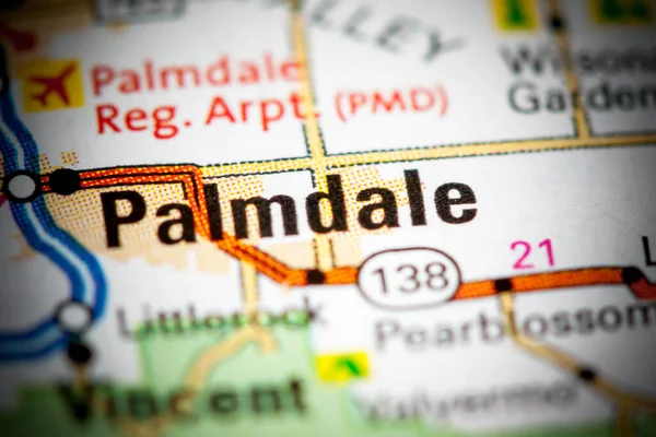 Palmdale California Usa Map — 스톡 사진